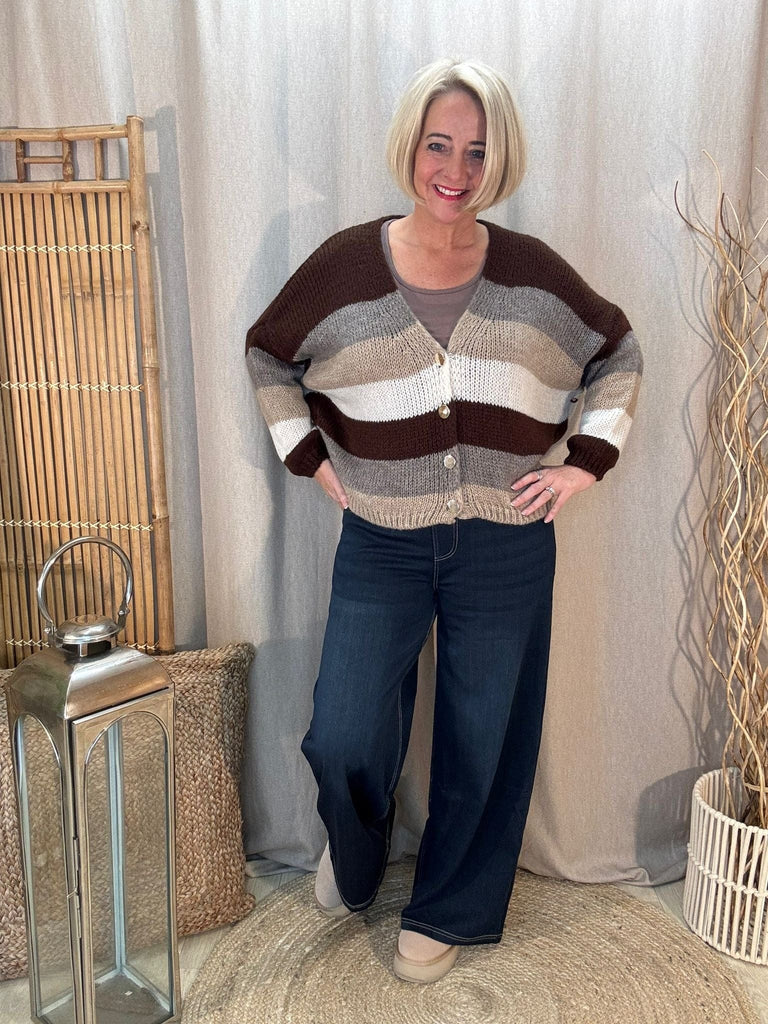 Flex Fit Wide Leg Elasticated Waistband Jeans Trousers Be You Lifestyle Boutique