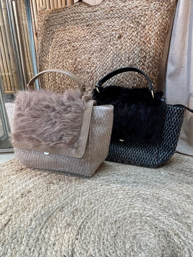 Fluffy Tweed Grab Bag Be You Lifestyle Boutique