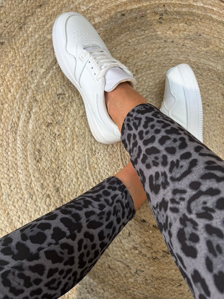 Grey Leopard Super Smooth Leggings Be You Lifestyle Boutique