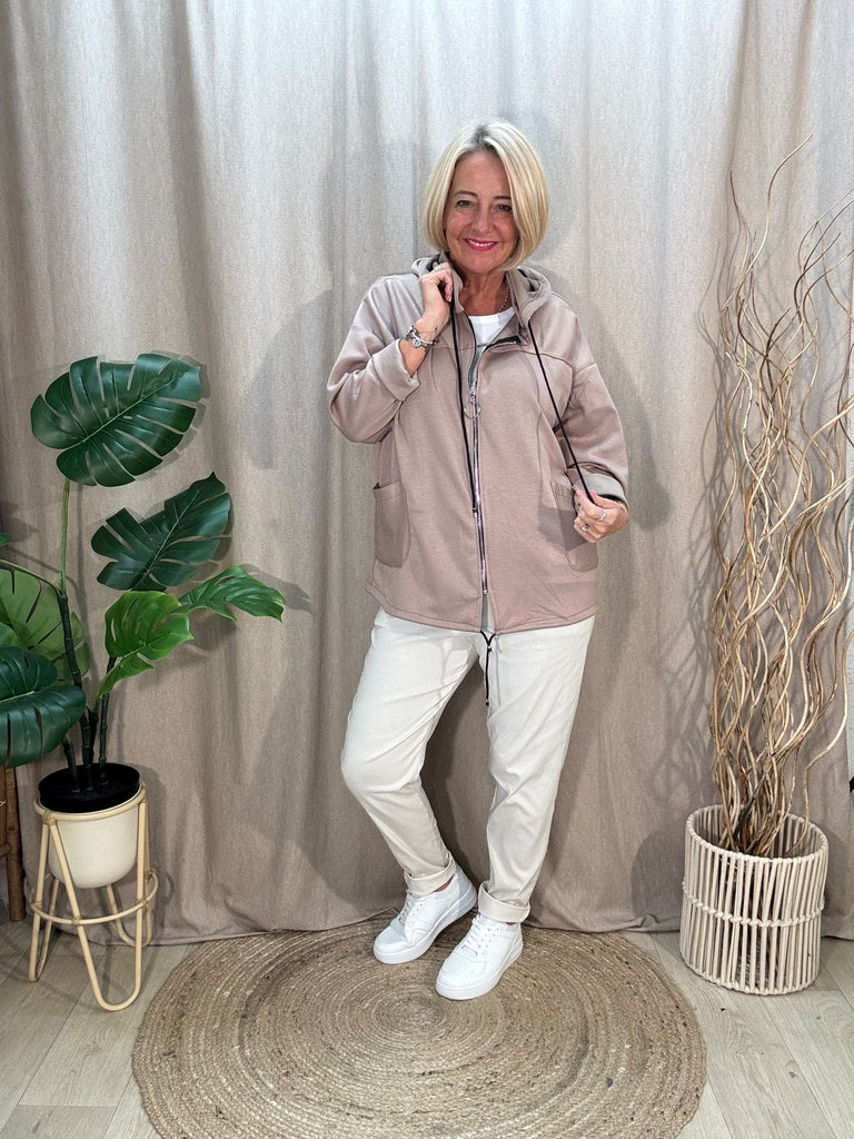 Hooded Drawstring Zipped Lightweight Jacket Be You Lifestyle Boutique