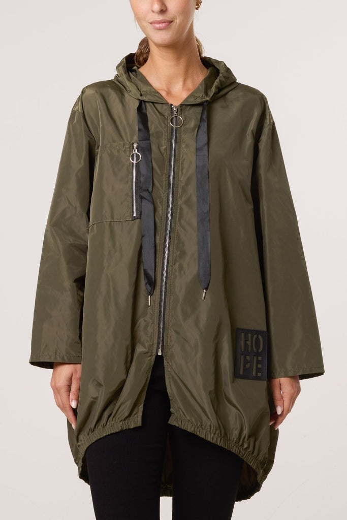 Hope Lightweight Hooded Rain Mac Shower Proof Be You Lifestyle Boutique One size / Khaki