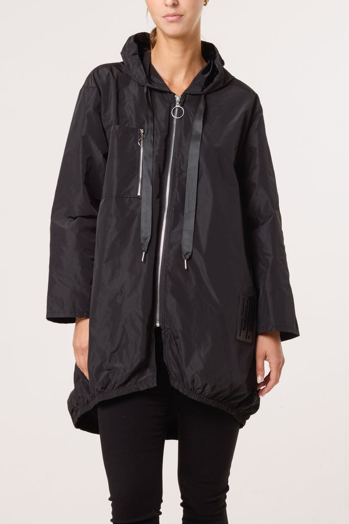 Hope Lightweight Hooded Rain Mac Shower Proof Be You Lifestyle Boutique One size / Black