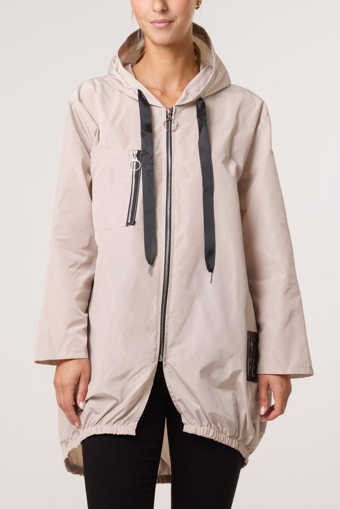 Hope Lightweight Hooded Rain Mac Shower Proof Be You Lifestyle Boutique One size / Stone