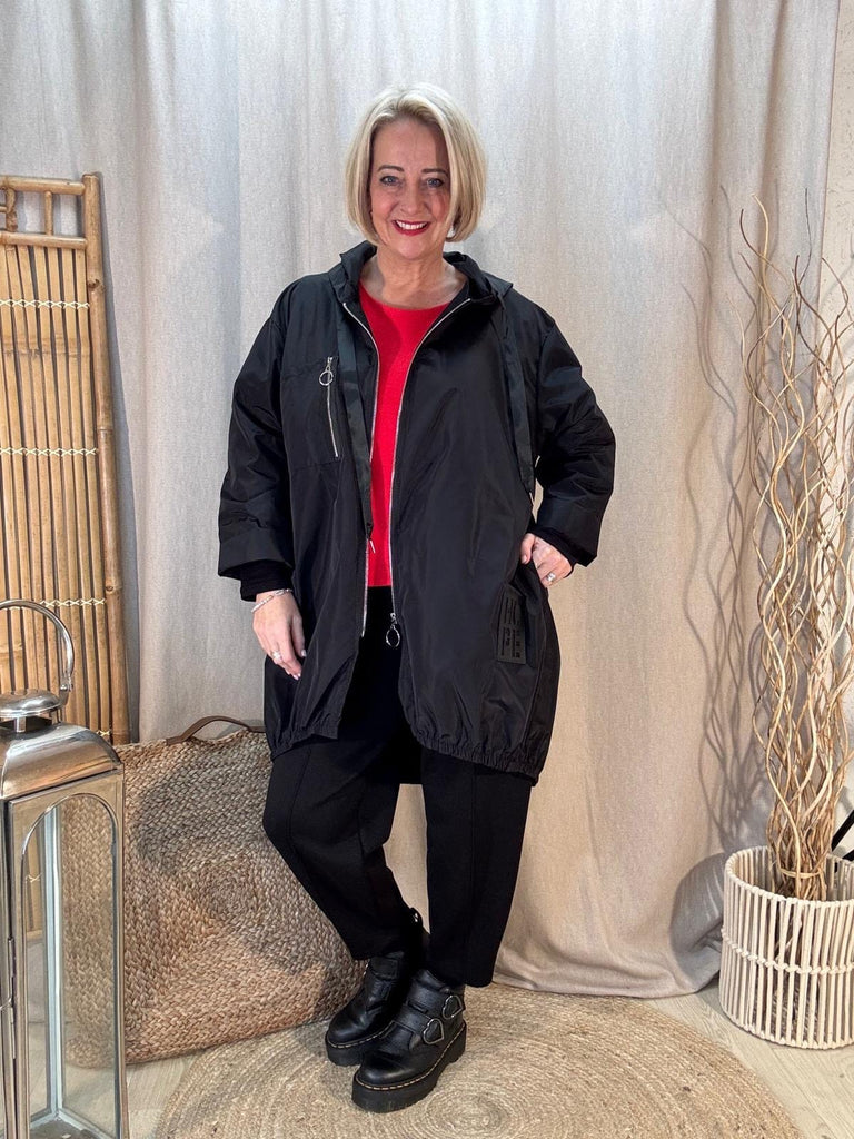 Hope Lightweight Hooded Rain Mac Shower Proof Be You Lifestyle Boutique One size / Black