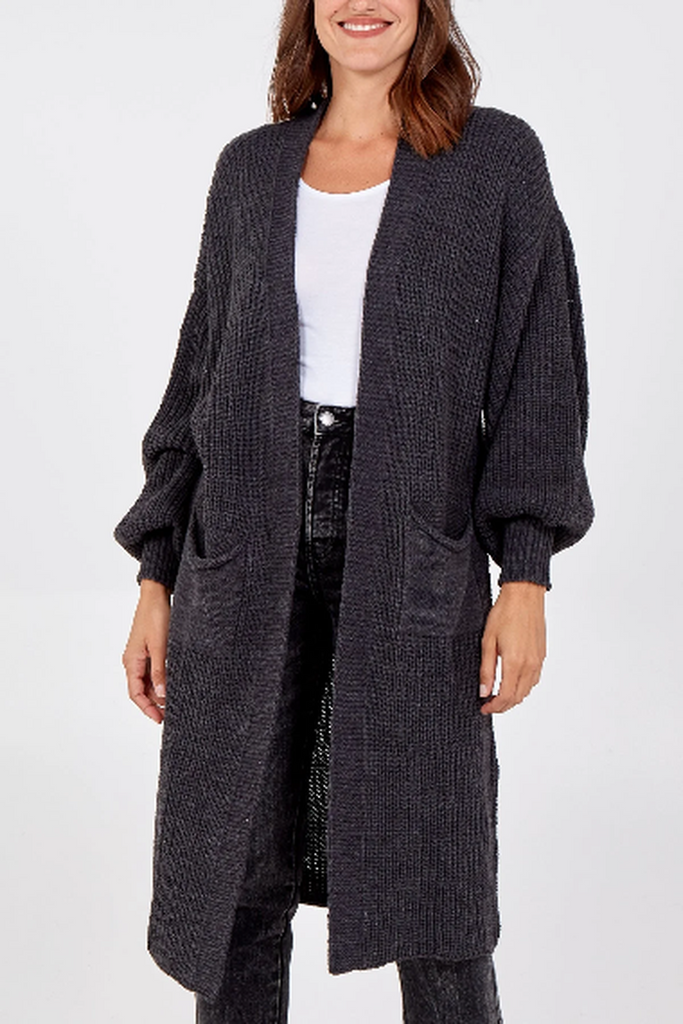 Balloon Sleeved Cardigan