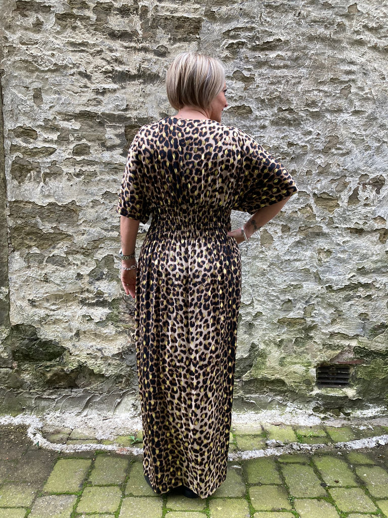 Slinky Leopard Maxi Dress