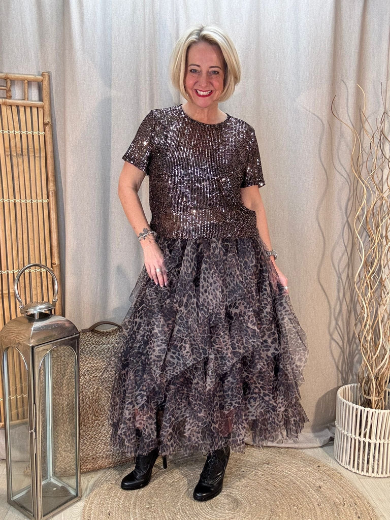 Leopard Net Tulle Mesh Skirt Be You Lifestyle Boutique One Size