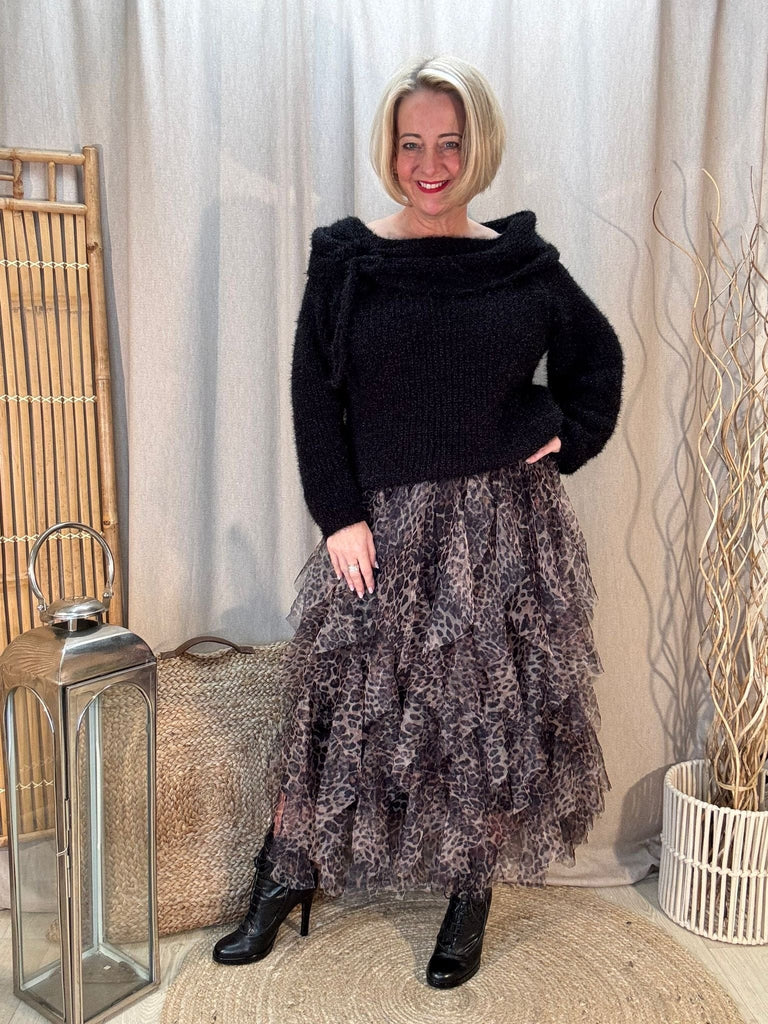 Leopard Net Tulle Mesh Skirt Be You Lifestyle Boutique One Size