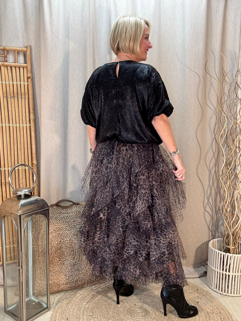 Leopard Net Tulle Mesh Skirt Be You Lifestyle Boutique One Size