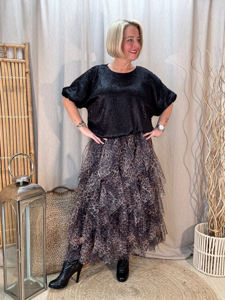 Leopard Net Tulle Mesh Skirt Be You Lifestyle Boutique One Size