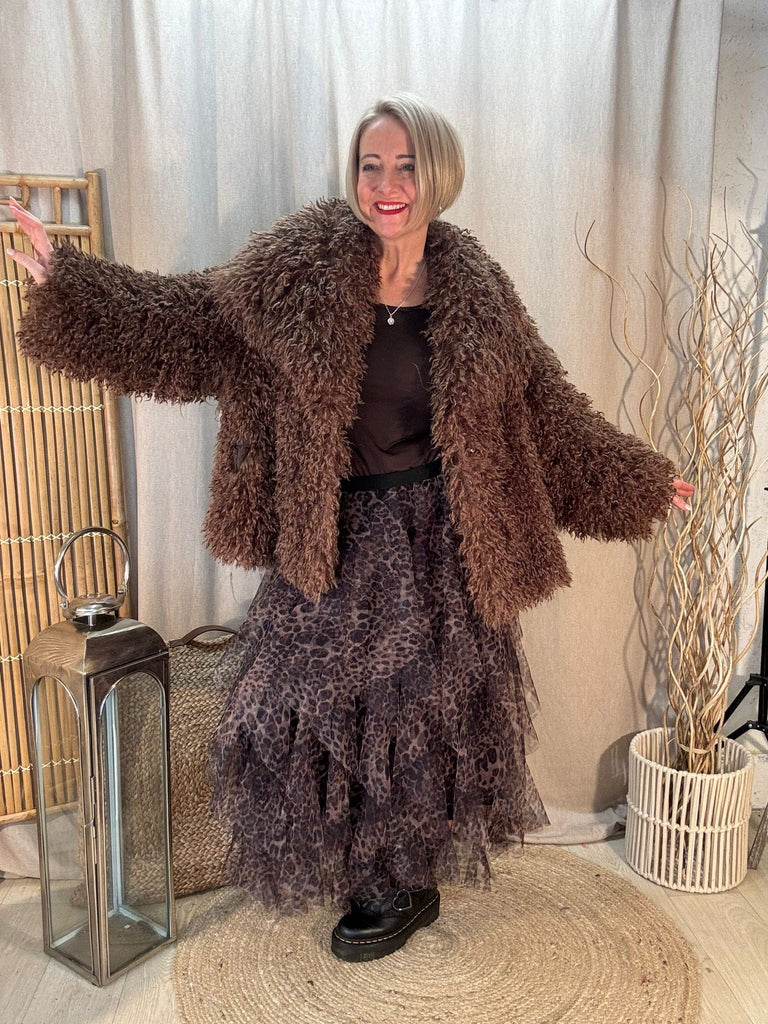 Leopard Net Tulle Mesh Skirt Be You Lifestyle Boutique One Size