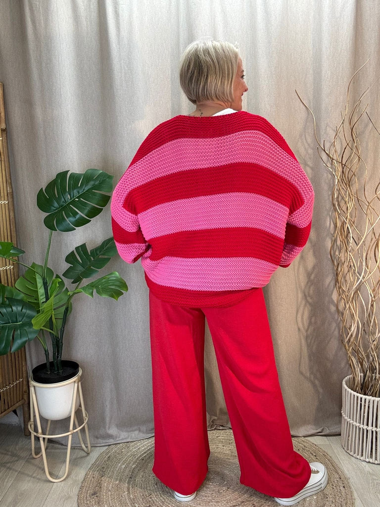 Liquorice Allsorts Edge To Edge Striped Cardigan Be You Lifestyle Boutique