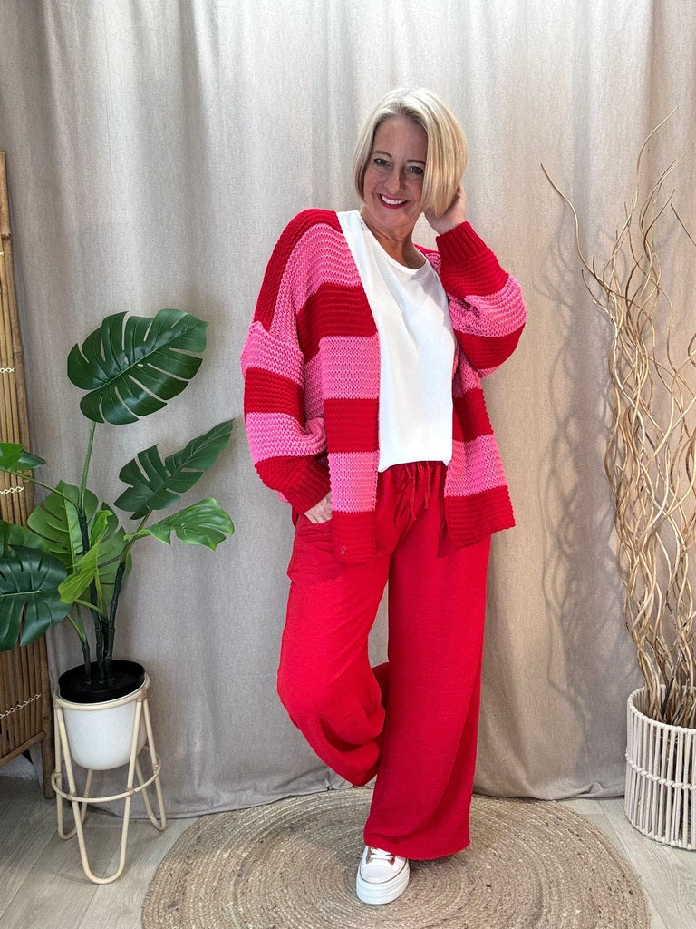 Liquorice Allsorts Edge To Edge Striped Cardigan Be You Lifestyle Boutique