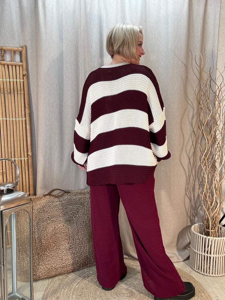 Liquorice Allsorts Edge To Edge Striped Cardigan Be You Lifestyle Boutique