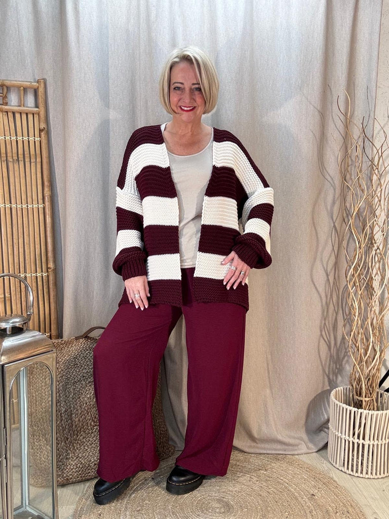 Liquorice Allsorts Edge To Edge Striped Cardigan Be You Lifestyle Boutique