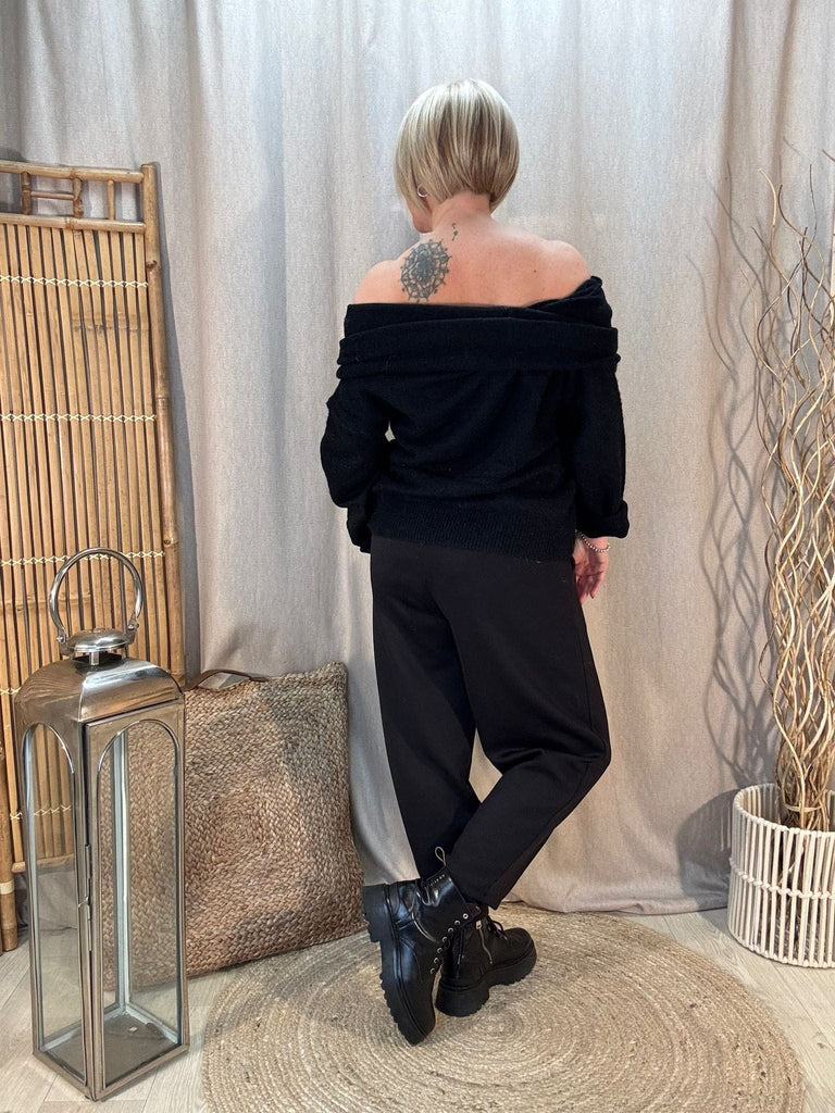 Luxe 3 In 1 Cowl or Bardot Off The Shoulder Knitted Jumper Be You Lifestyle Boutique