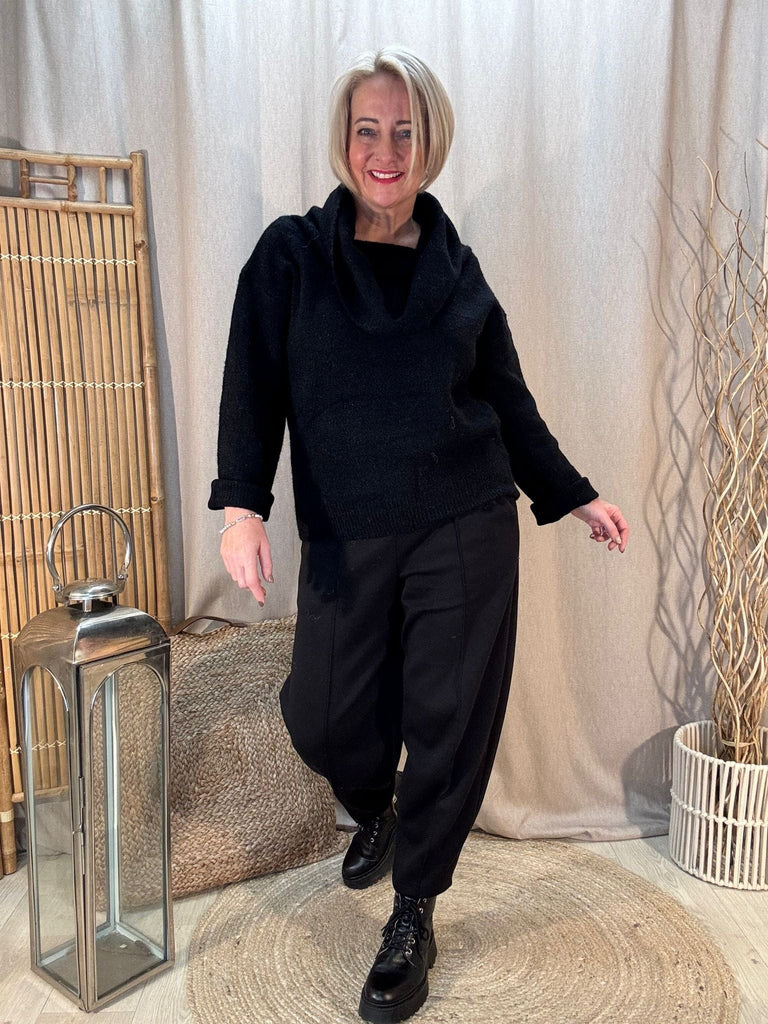 Luxe 3 In 1 Cowl or Bardot Off The Shoulder Knitted Jumper Be You Lifestyle Boutique