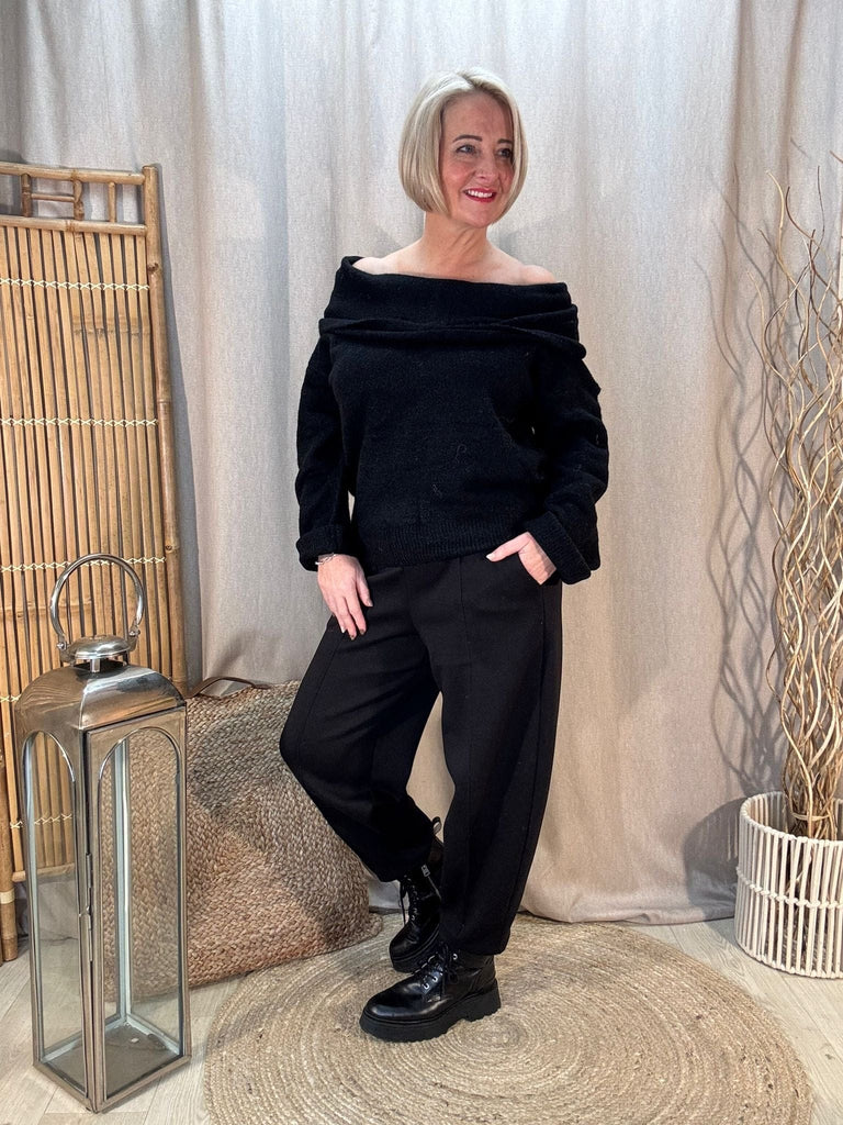 Luxe 3 In 1 Cowl or Bardot Off The Shoulder Knitted Jumper Be You Lifestyle Boutique