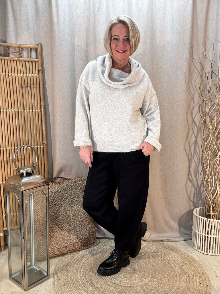 Luxe 3 In 1 Cowl or Bardot Off The Shoulder Knitted Jumper Be You Lifestyle Boutique