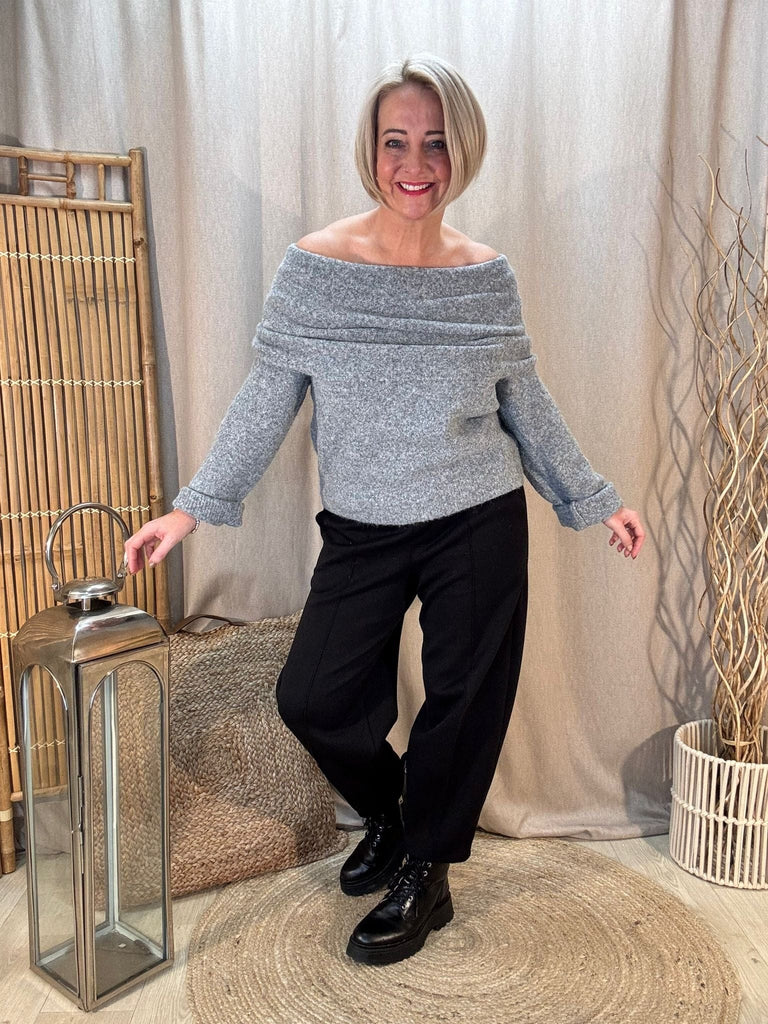 Luxe 3 In 1 Cowl or Bardot Off The Shoulder Knitted Jumper Be You Lifestyle Boutique