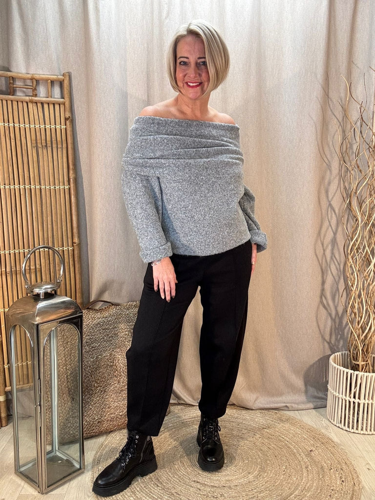 Luxe 3 In 1 Cowl or Bardot Off The Shoulder Knitted Jumper Be You Lifestyle Boutique
