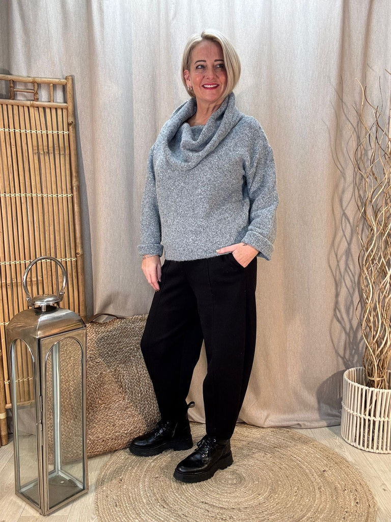 Luxe 3 In 1 Cowl or Bardot Off The Shoulder Knitted Jumper Be You Lifestyle Boutique