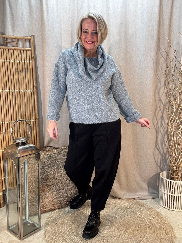 Luxe 3 In 1 Cowl or Bardot Off The Shoulder Knitted Jumper Be You Lifestyle Boutique