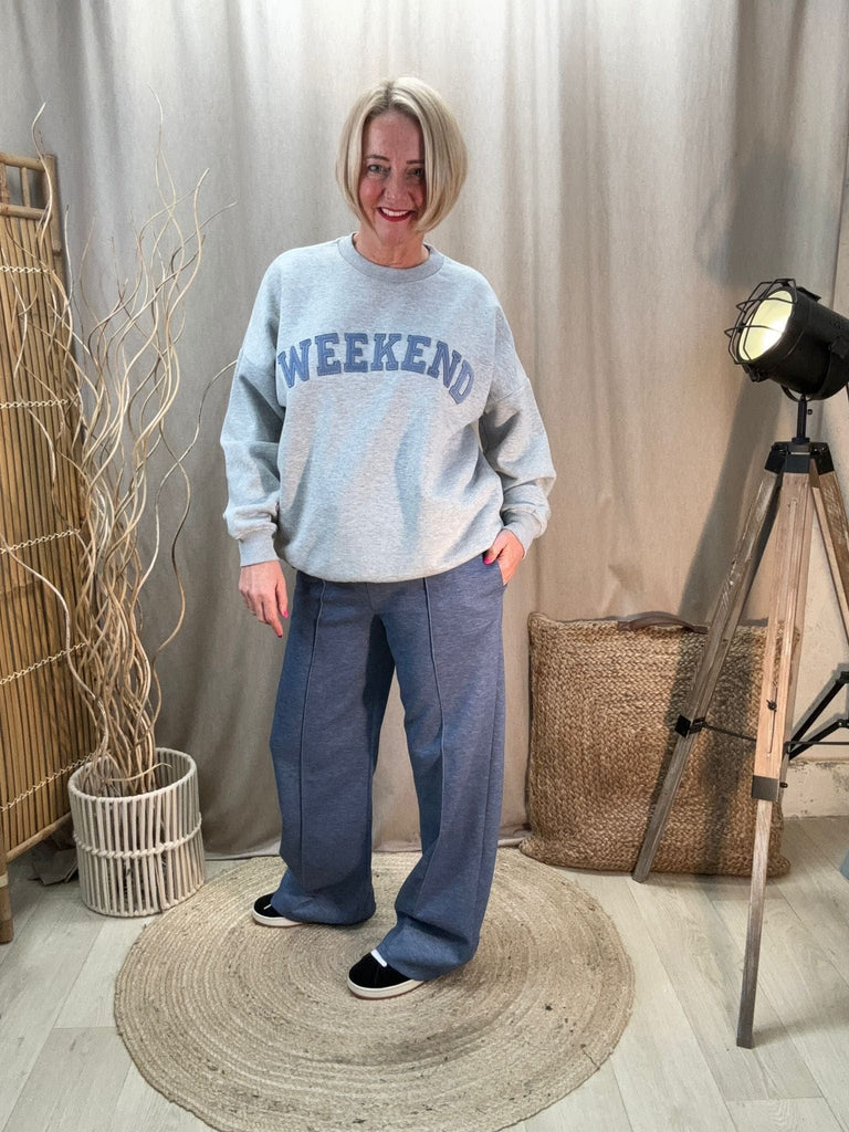 Luxe Wide Leg Seam Front Drawstring Joggers / Trousers Be You Lifestyle Boutique