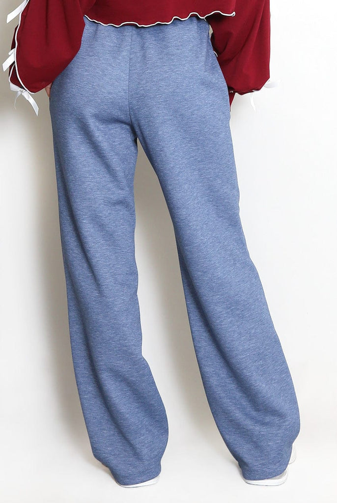 Luxe Wide Leg Seam Front Drawstring Joggers / Trousers Be You Lifestyle Boutique
