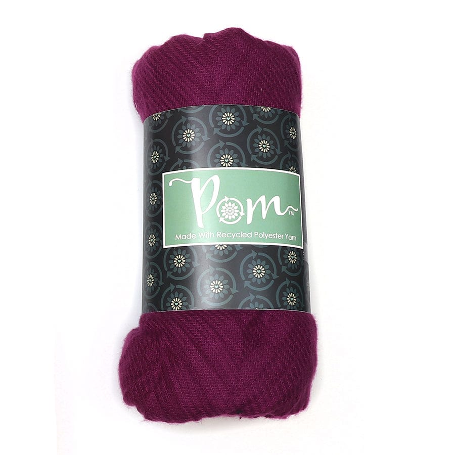 Magenta Herringbone Tassel Scarf By POM 52682 Be You Lifestyle Boutique