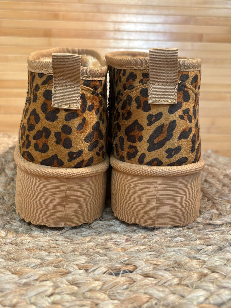 Mini Leopard Print Platform Ankle Boots Be You Lifestyle Boutique