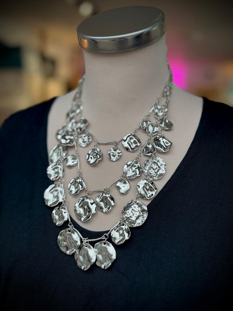 Multi Disc 3 Piece Layer Necklace Be You Lifestyle Boutique
