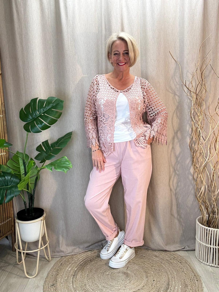 One Button Lace Shrug Cardigan Be You Lifestyle Boutique