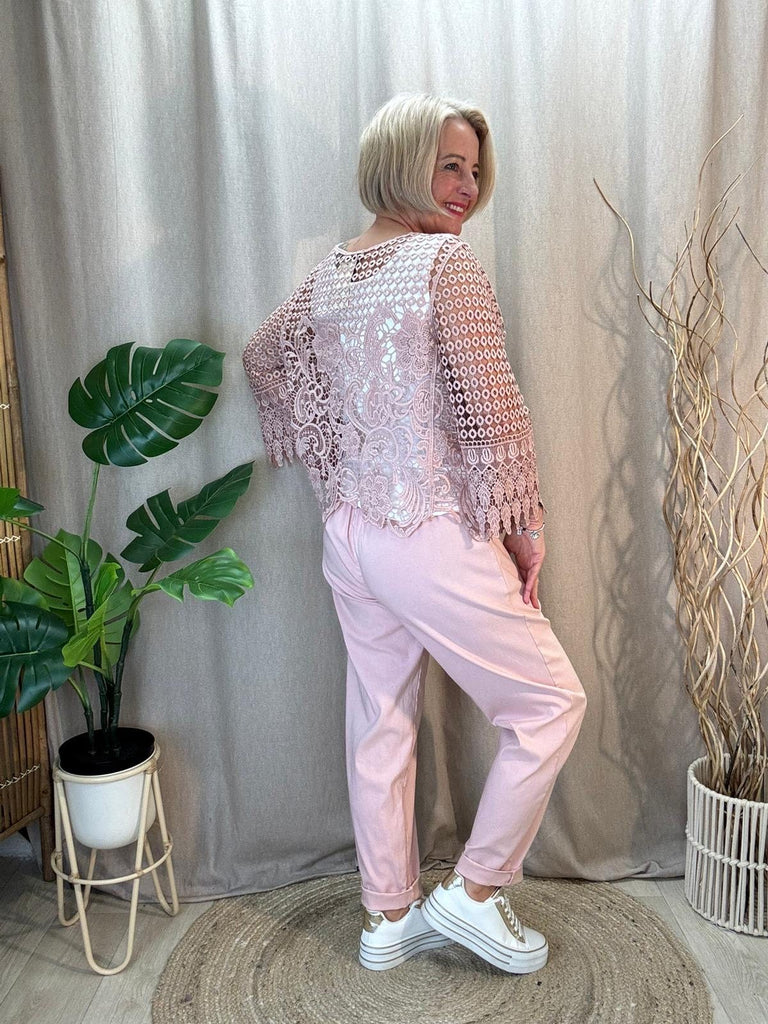 One Button Lace Shrug Cardigan Be You Lifestyle Boutique