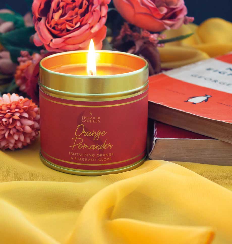 Orange Pomander Tin Candle by Shearer Gift 𝗥𝗥𝗣 £𝟭𝟮.𝟱𝟬 Be You Lifestyle Boutique