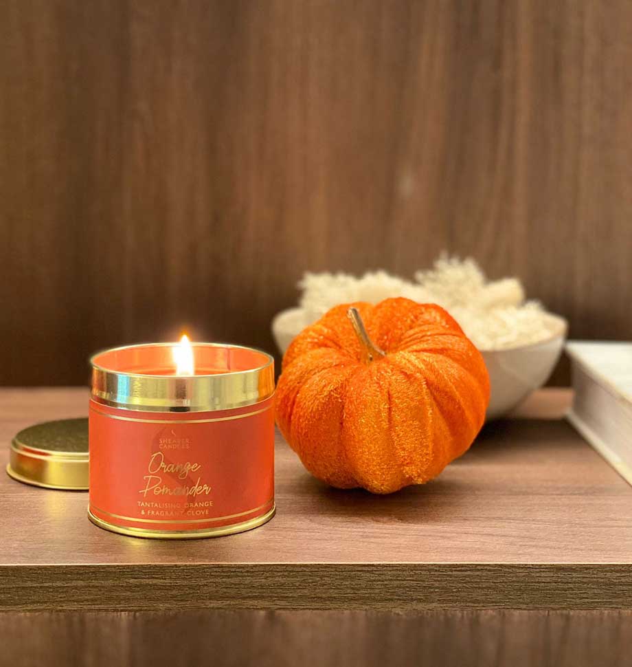 Orange Pomander Tin Candle by Shearer Gift 𝗥𝗥𝗣 £𝟭𝟮.𝟱𝟬 Be You Lifestyle Boutique