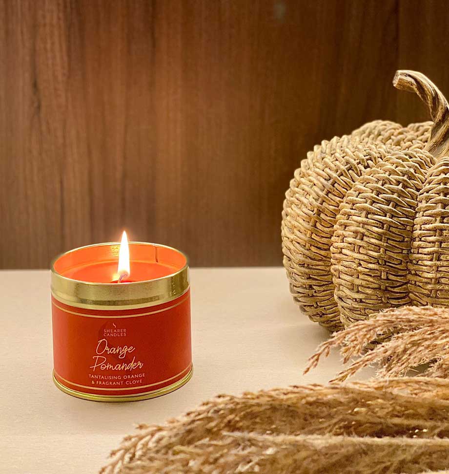 Orange Pomander Tin Candle by Shearer Gift 𝗥𝗥𝗣 £𝟭𝟮.𝟱𝟬 Be You Lifestyle Boutique