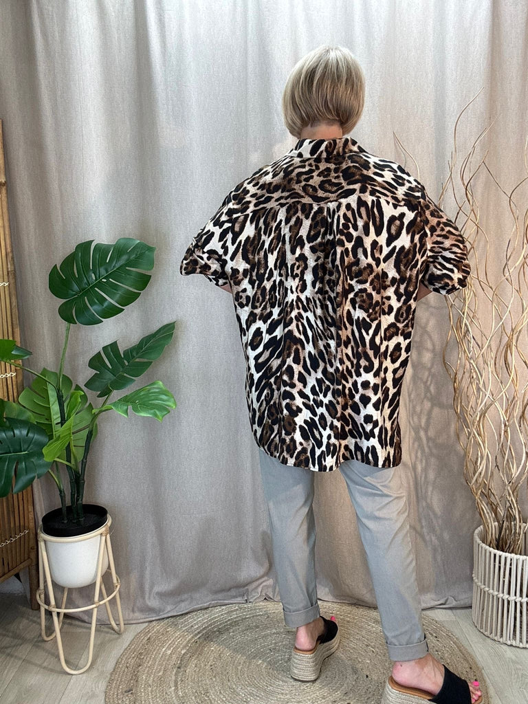 Oversized Classic Leopard Print Shirt Be You Lifestyle Boutique