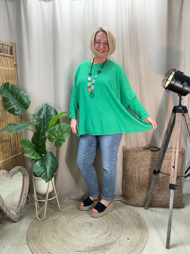 Paris Textured Necklace Batwing Top Be You Lifestyle Boutique