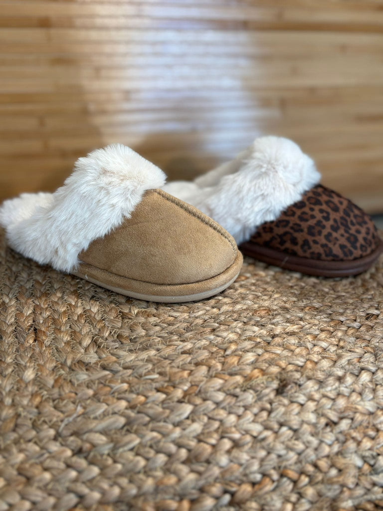 Plain Fluffy Faux Suede Mule Slippers Be You Lifestyle Boutique