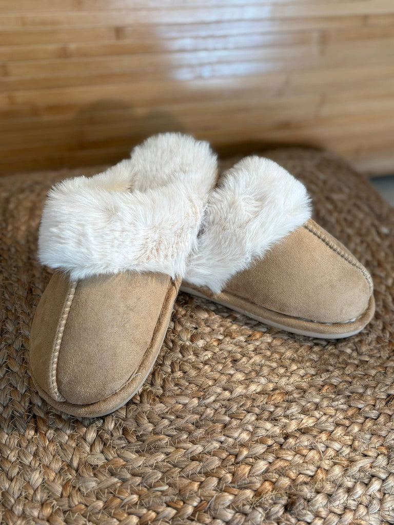 Plain Fluffy Faux Suede Mule Slippers Be You Lifestyle Boutique
