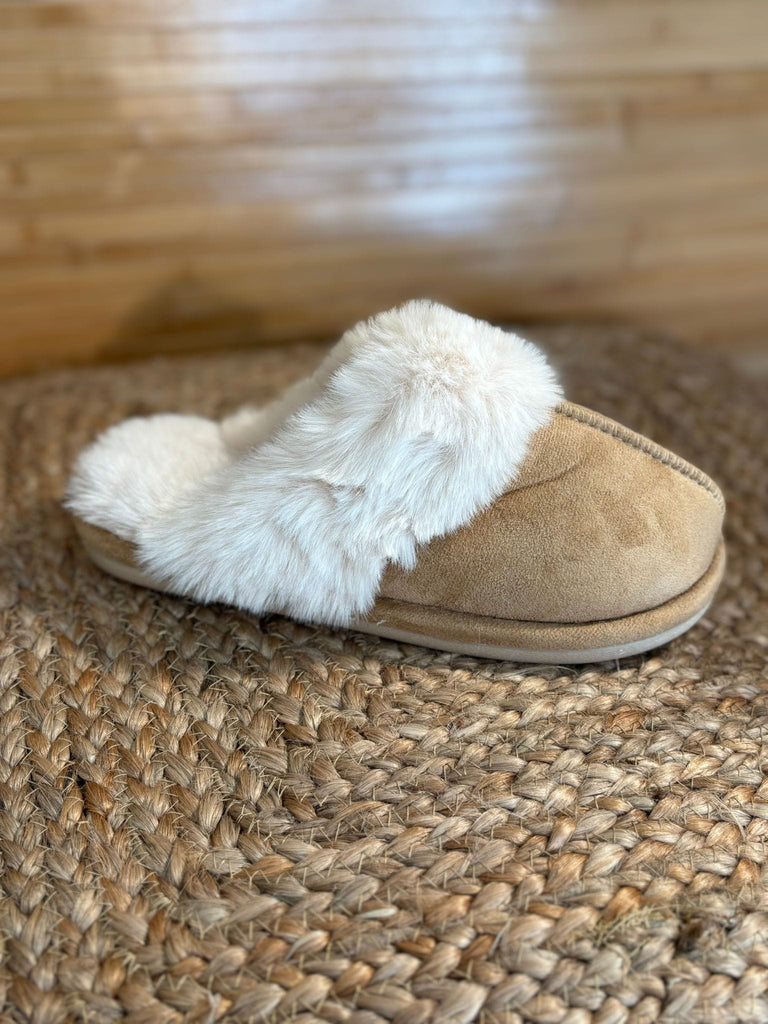 Plain Fluffy Faux Suede Mule Slippers Be You Lifestyle Boutique