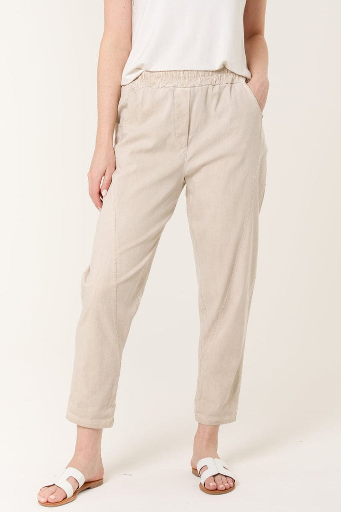 Plain Relaxed Magic Trousers Be You Lifestyle Boutique One size / Stone
