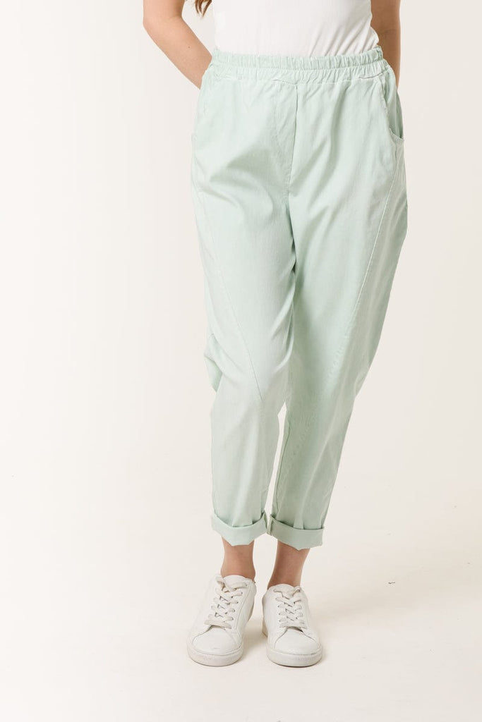 Plain Relaxed Magic Trousers Be You Lifestyle Boutique One size / Mint