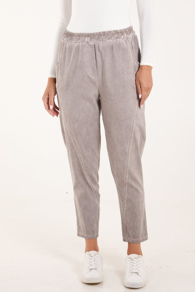 Plain Relaxed Magic Trousers Be You Lifestyle Boutique One size / Mocha