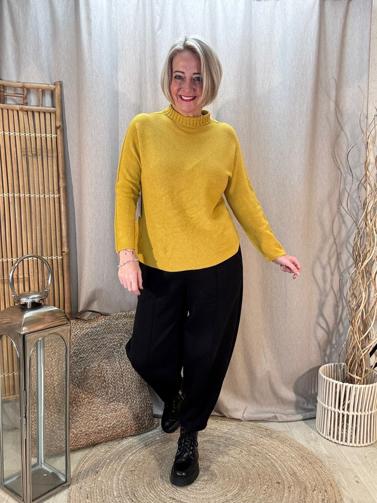 Plain & Simple Turtle Neck Knitted Top Be You Lifestyle Boutique One size / Mustard