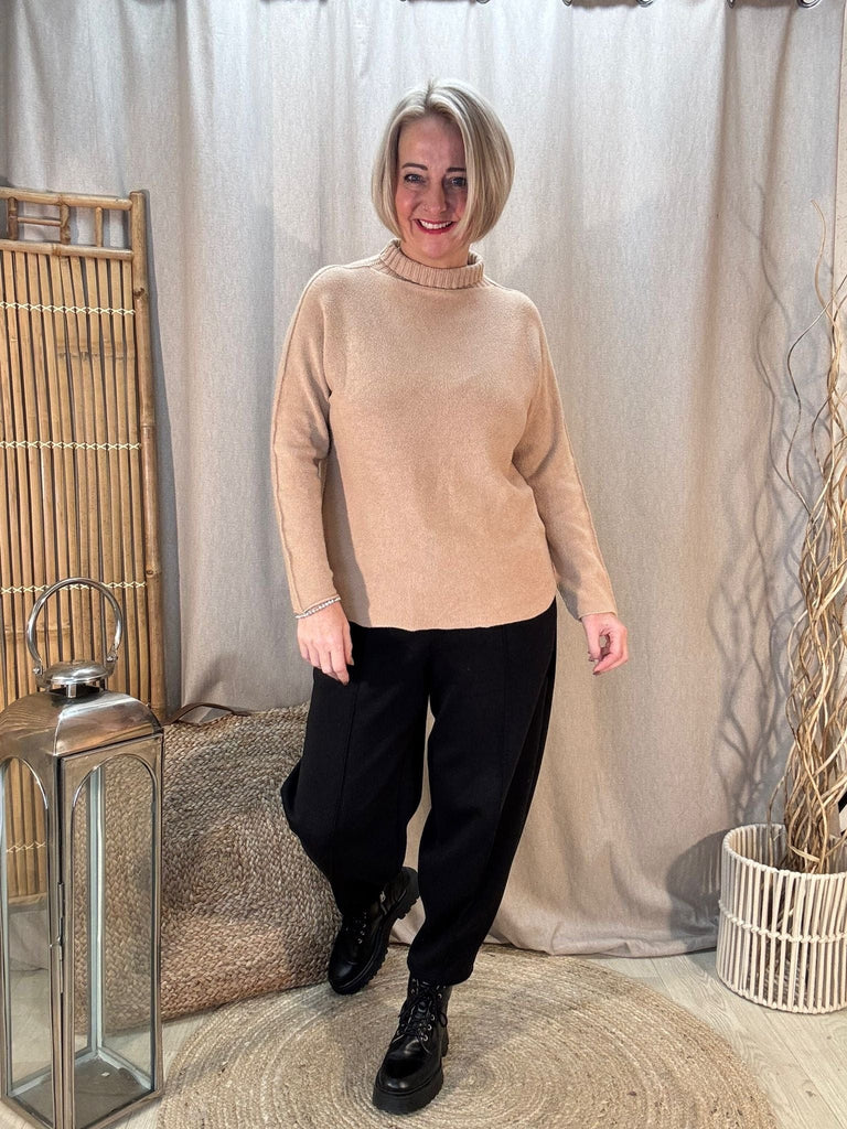 Plain & Simple Turtle Neck Knitted Top Be You Lifestyle Boutique