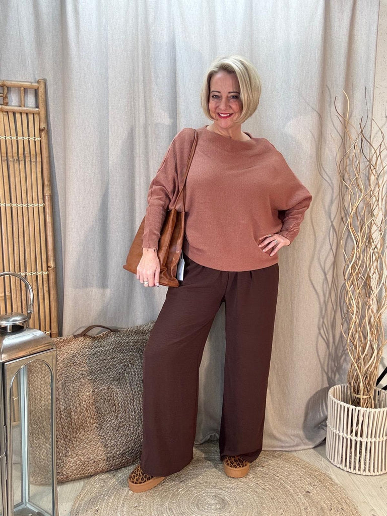 Plain Wide Leg Pocket Trousers - Palazzo Style Be You Lifestyle Boutique