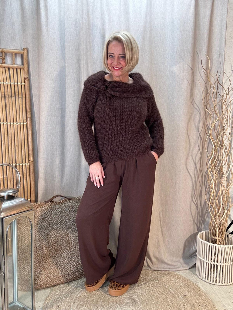 Plain Wide Leg Pocket Trousers - Palazzo Style Be You Lifestyle Boutique