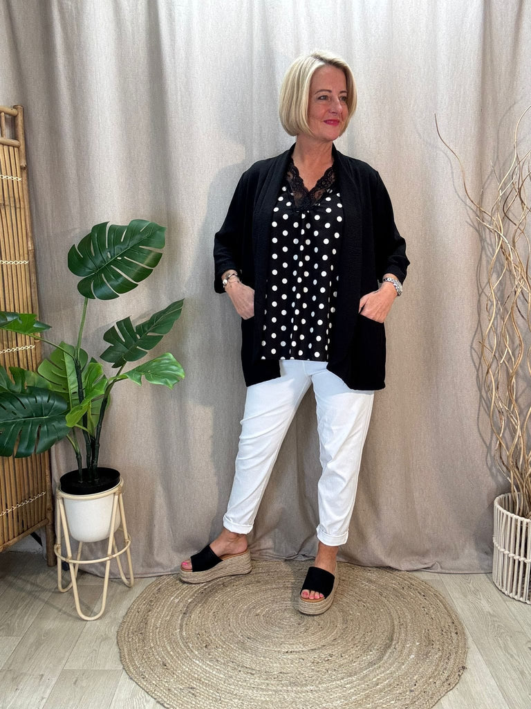 Polka Dot Cami Sleeveless Top Be You Lifestyle Boutique One Size